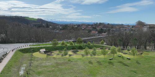 Plan d'aménagement projeté du futur Pumtrack du Bois de Castres